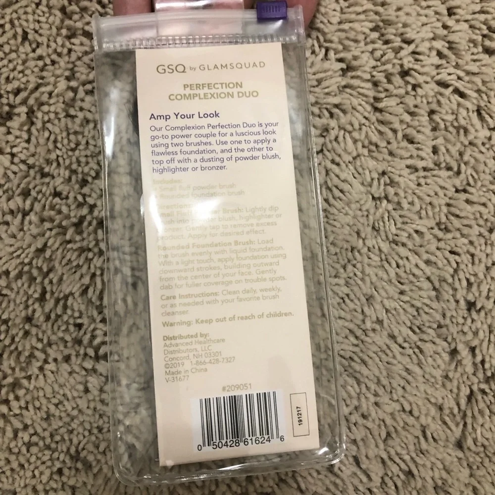 Two pack makeup brush